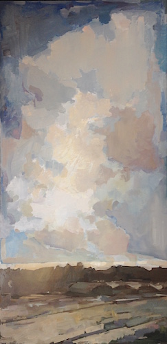 Softly in Agreement, Oil on Panel, 48"x24", 2015