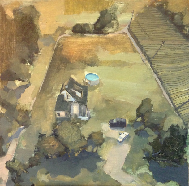 A Sudden Recollection of Time Spent in Morenci, MI. oil on panel, 24"x24", 2015