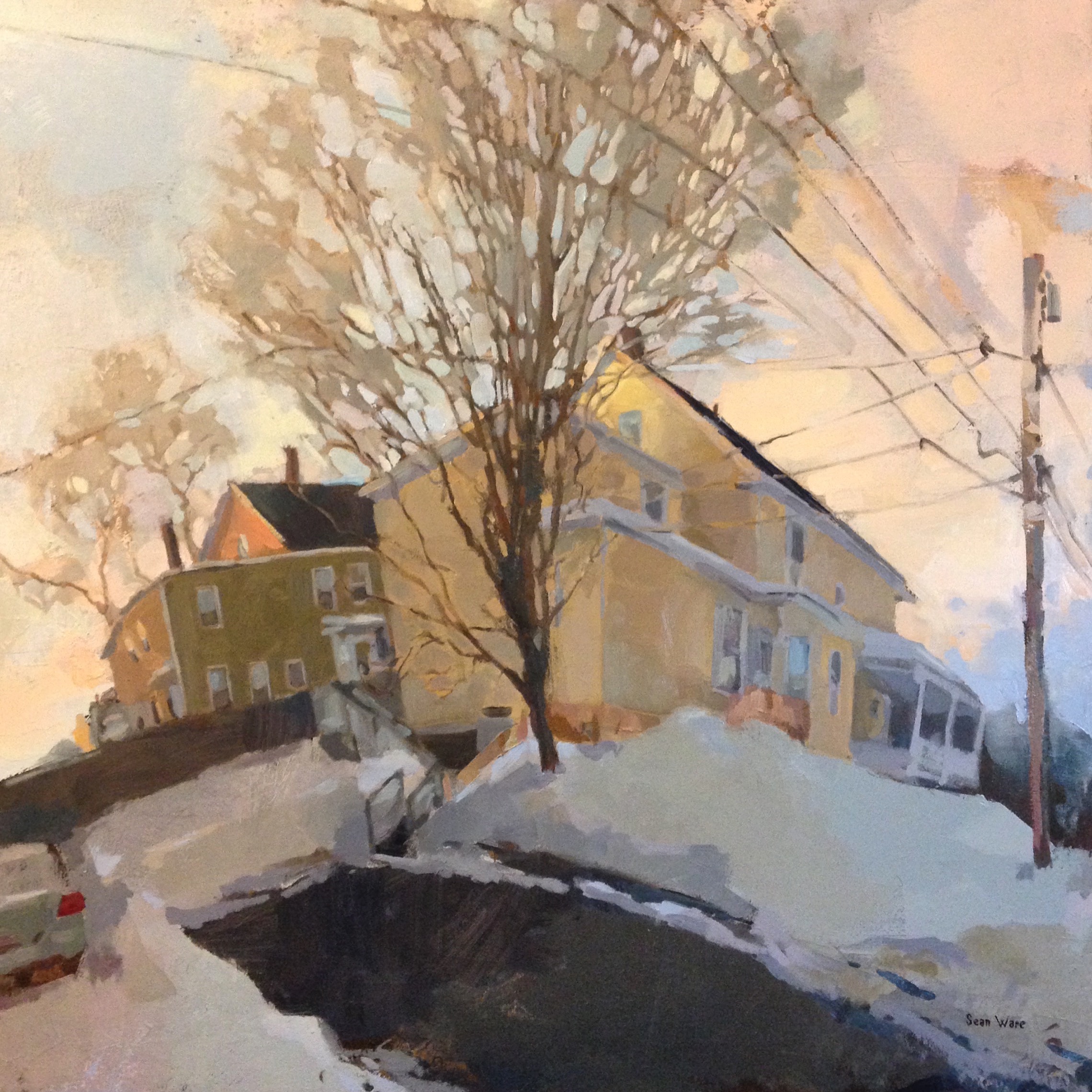 Corner of Hill, oil on canvas, 2016