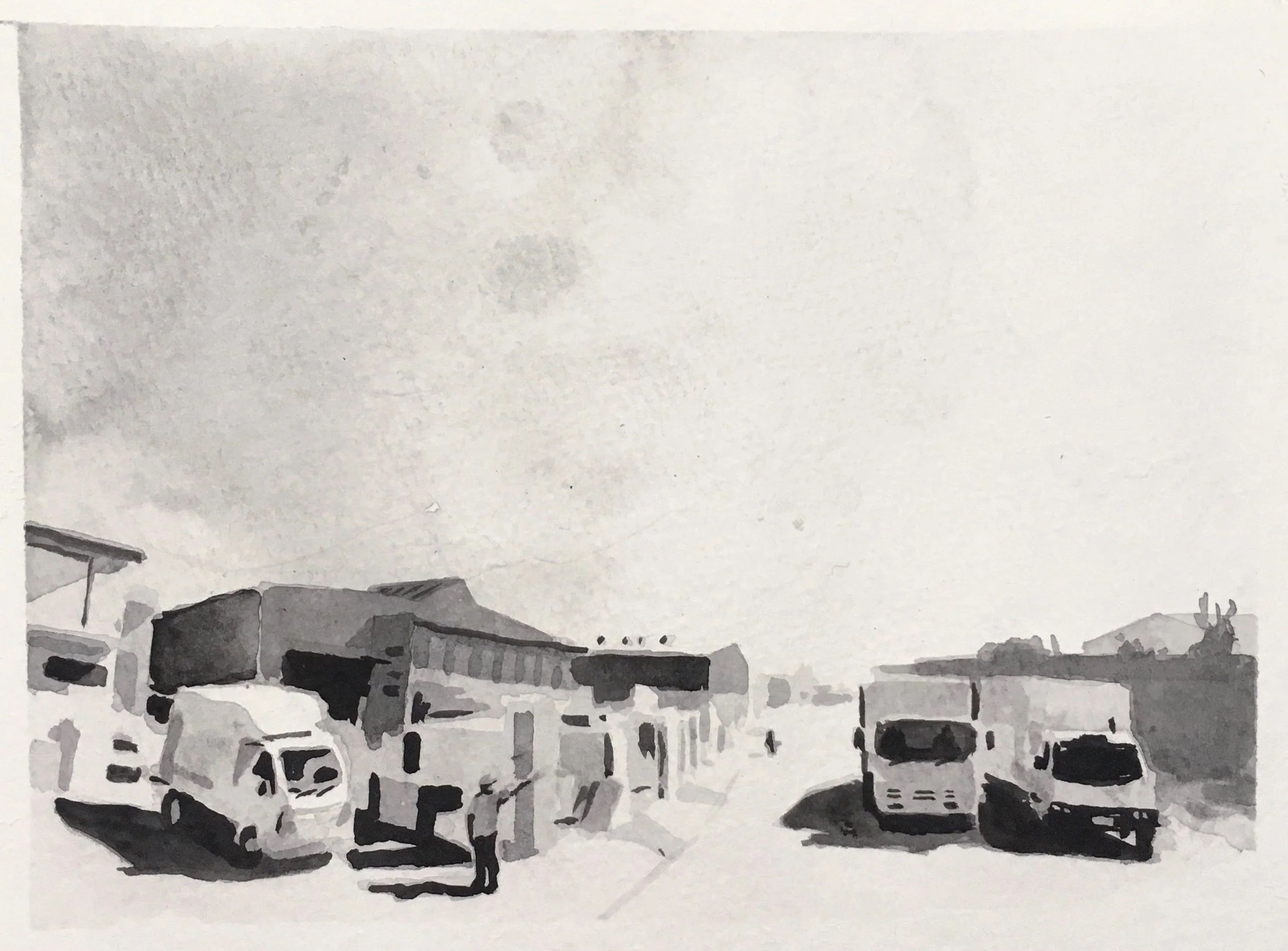 159 Gigantic St., ink on paper, 5.5"x7.5", 2017