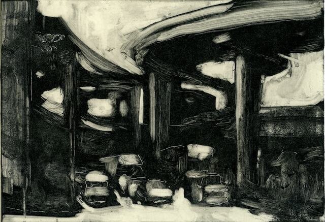 To Bowling Green, monotype, 4x6", 2014