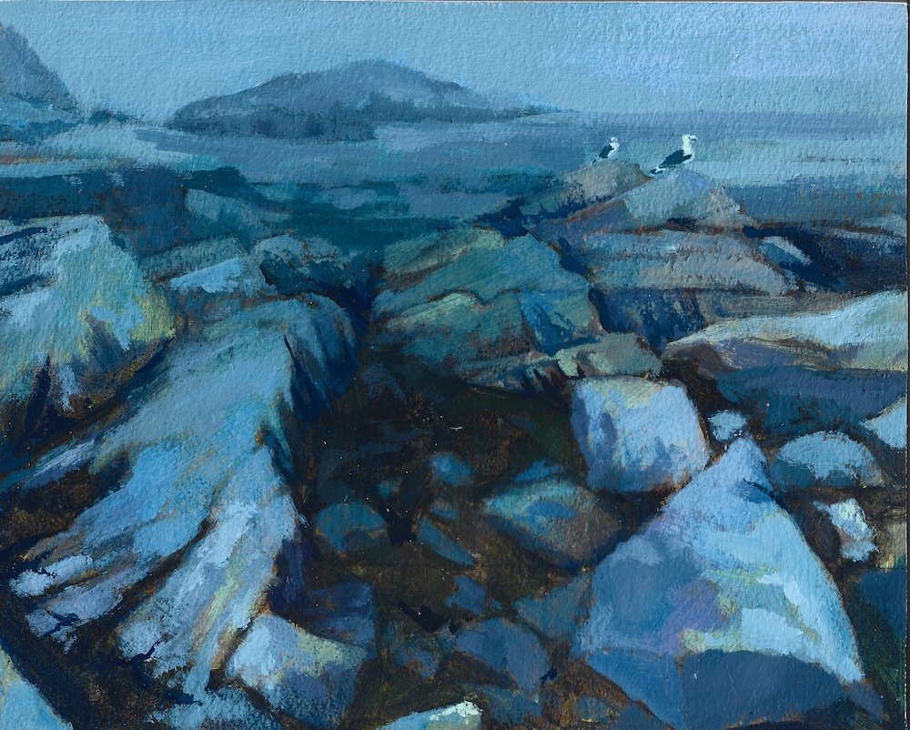 Babb's Cove,  acrylic on panel, 8x10"