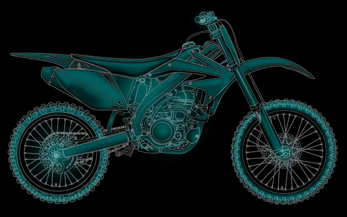 Graphic for a motor cross start up