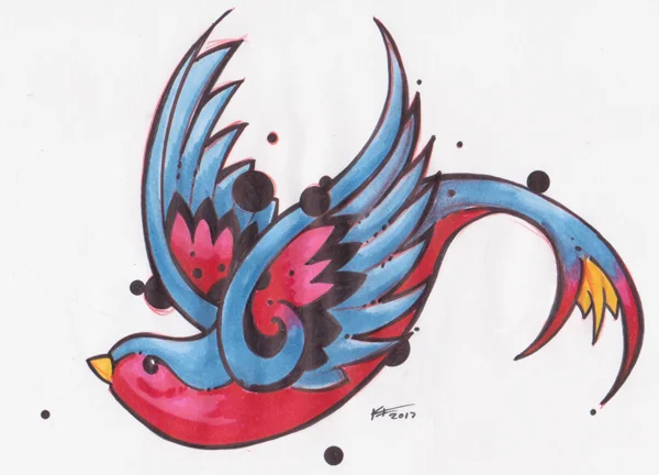 Swallow Tattoo Commision