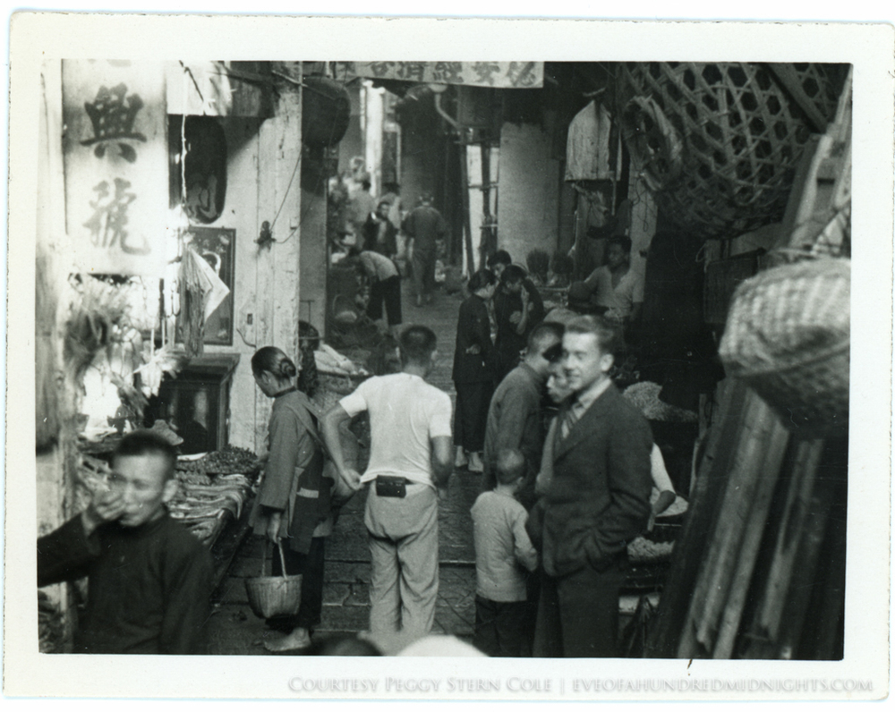 Bud Merrell in crowded Guangzhou Street by Vendors.jpg