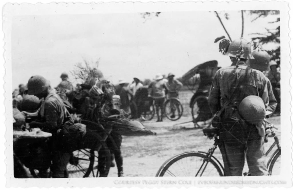 Bike soldiers in Camoflauge Deckle Edge 1.jpg