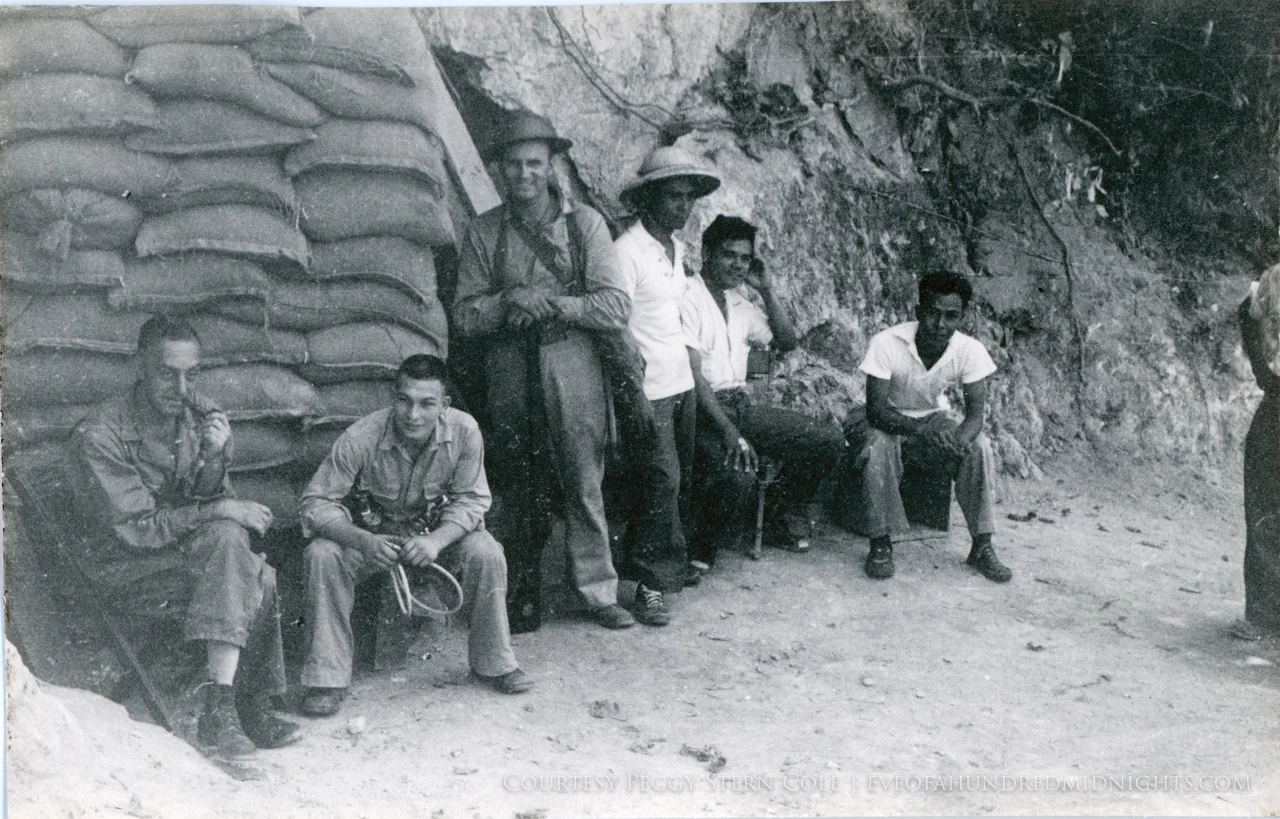 Soldiers in Front of Bunker Entrance.jpg