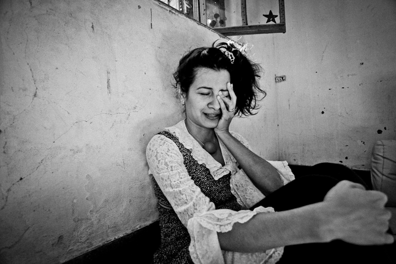  Migdalis waiting to perform in a Clown School in Buenos Aires, Argentina. 