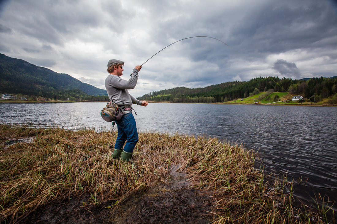  My brother fly fishing, Sirdal, Norway 2013. 