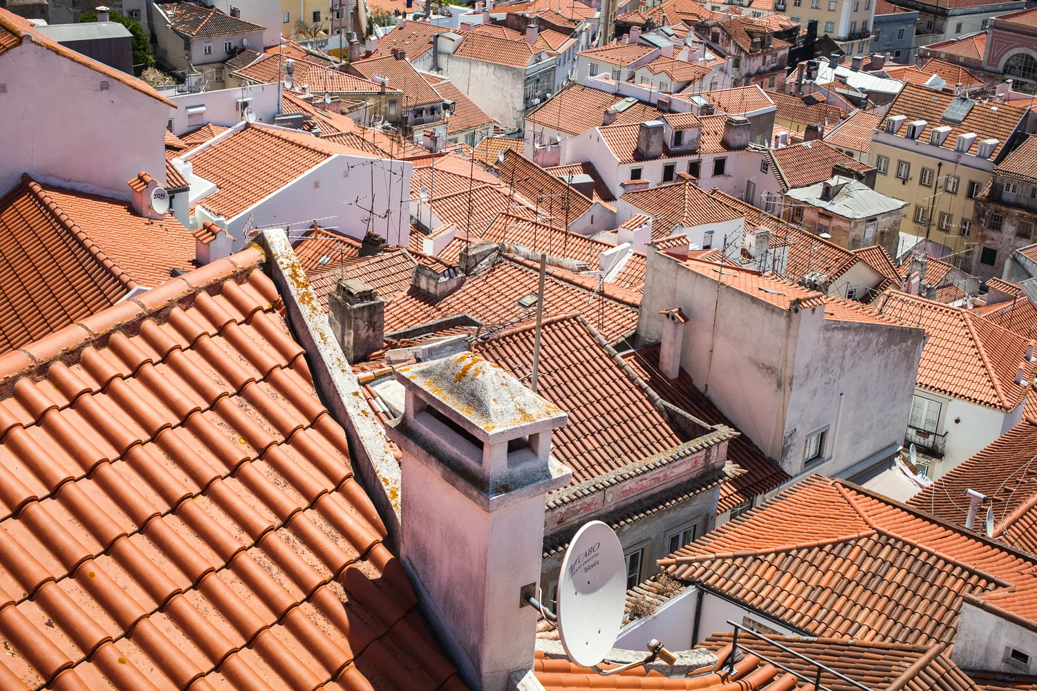 Rooftops of Alfama. Lisbon, Portugal 2015.