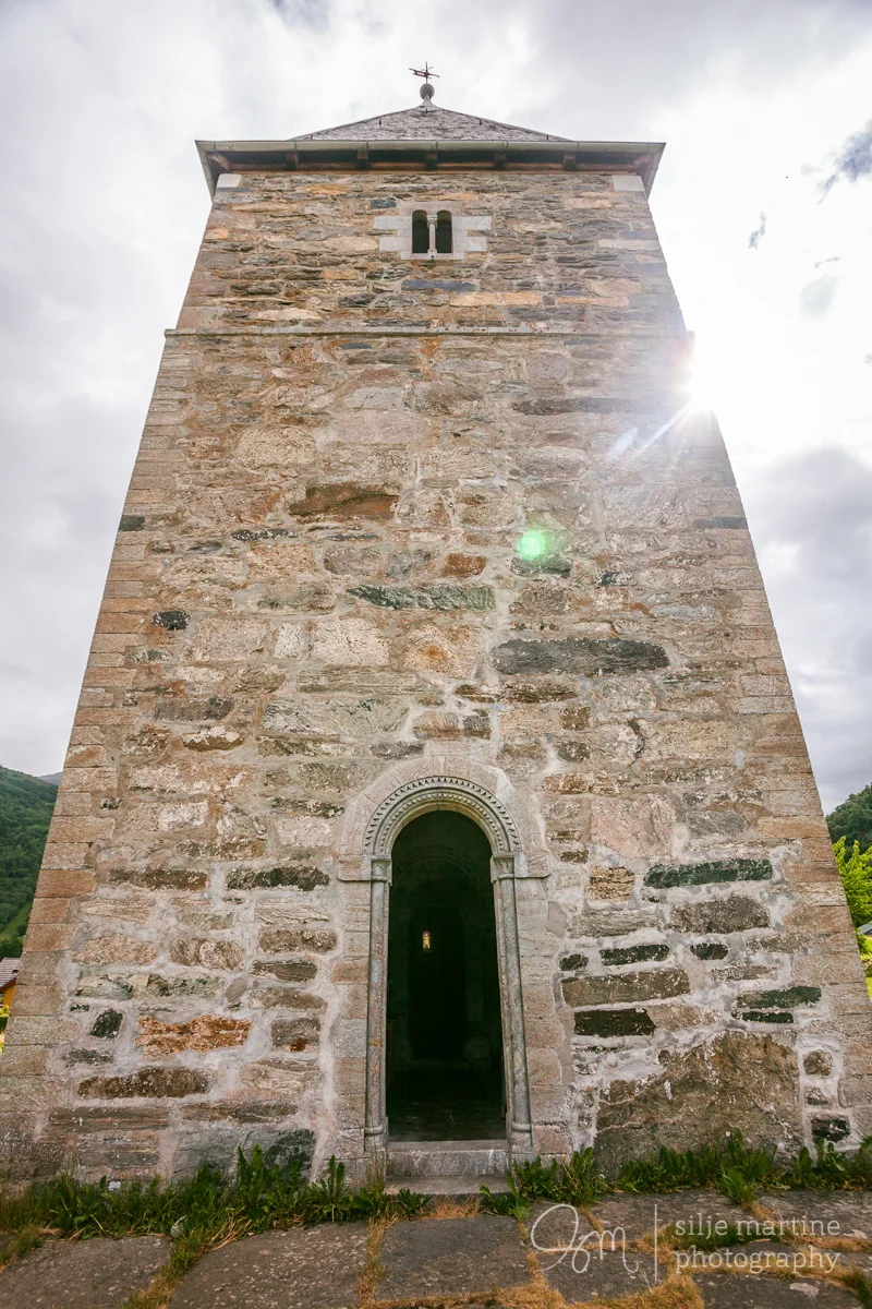 The entrance of the church.