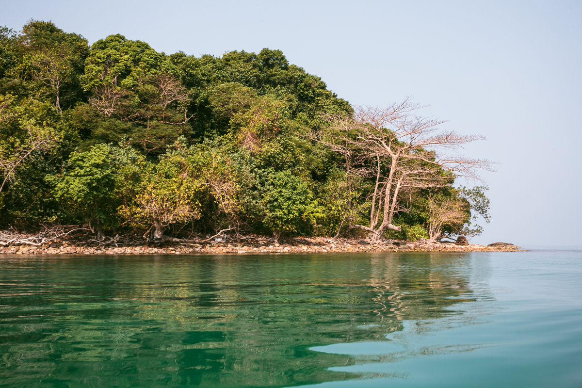  An island of the coast of Sihanoukville. 