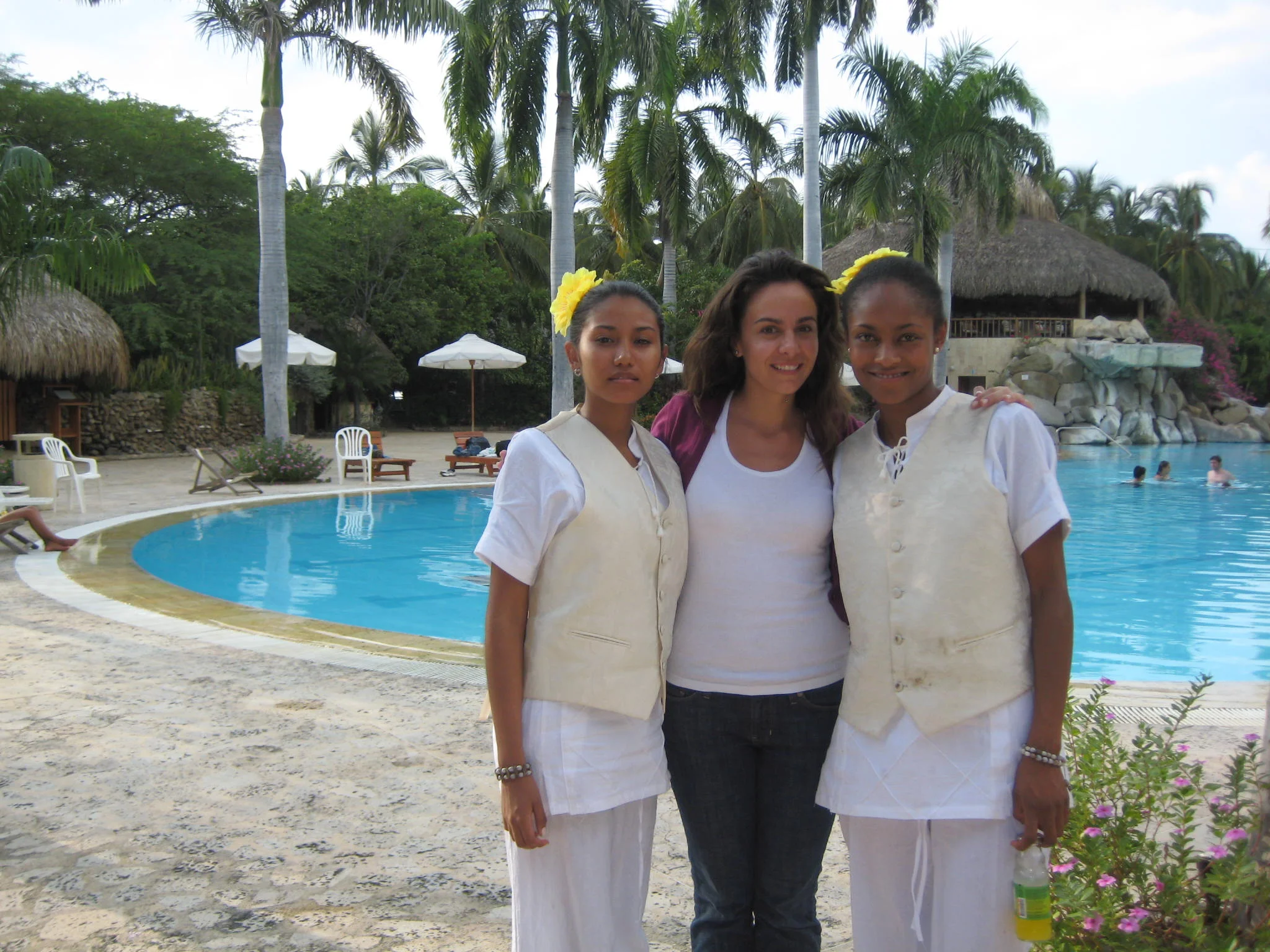 On set of Tropicana commercial