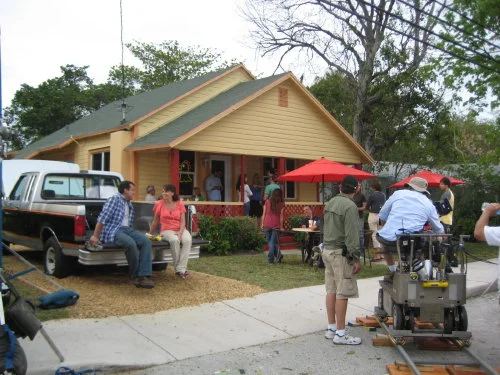 On set of "El Gran Sueño"