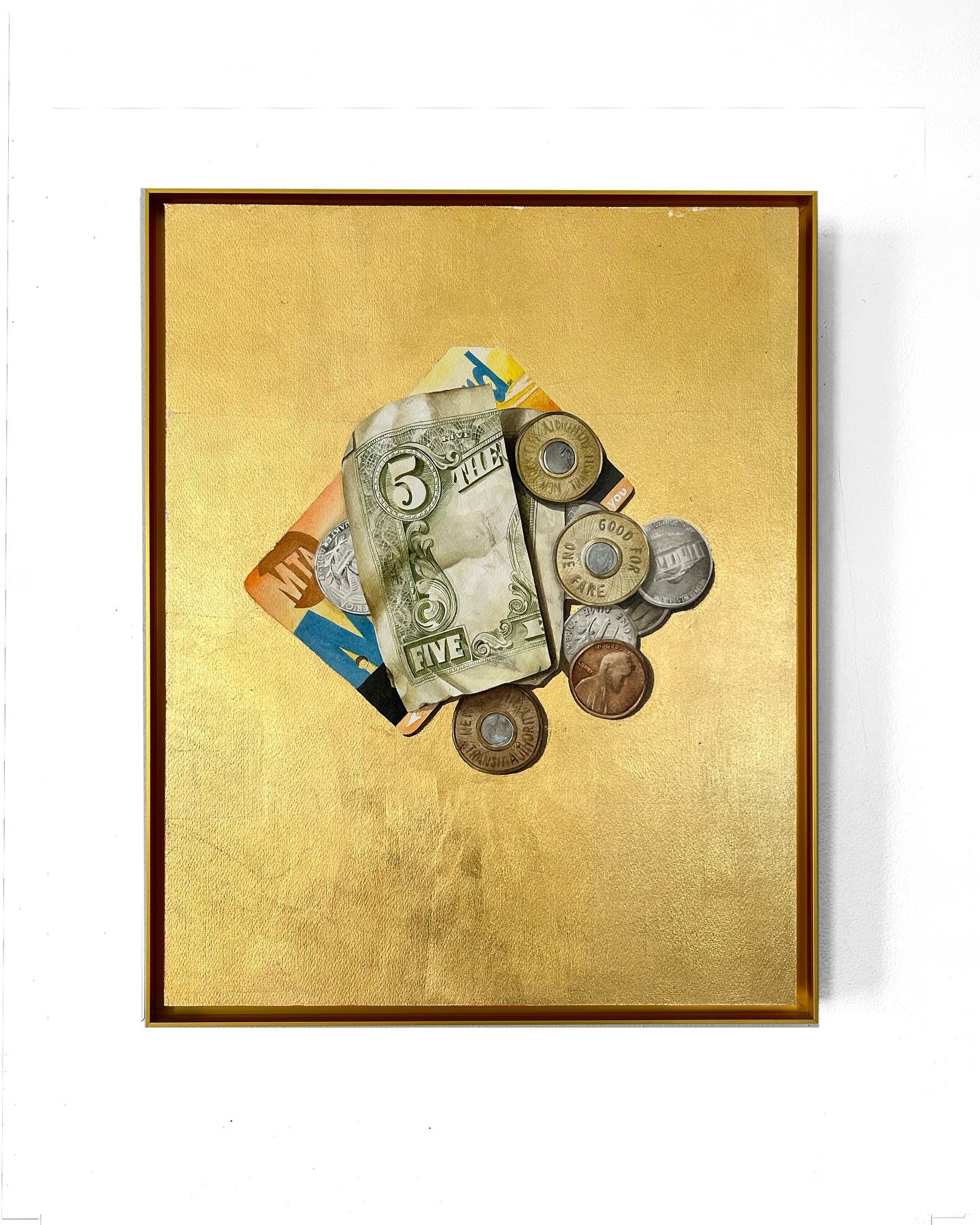 So the metro card is being discontinued&hellip;ironically one year ago I made this painting to document the time when tokens were being phased out as the metro card was taking over&hellip;dint mind me over just feeling old and stuff. 

#newyorkcityvi