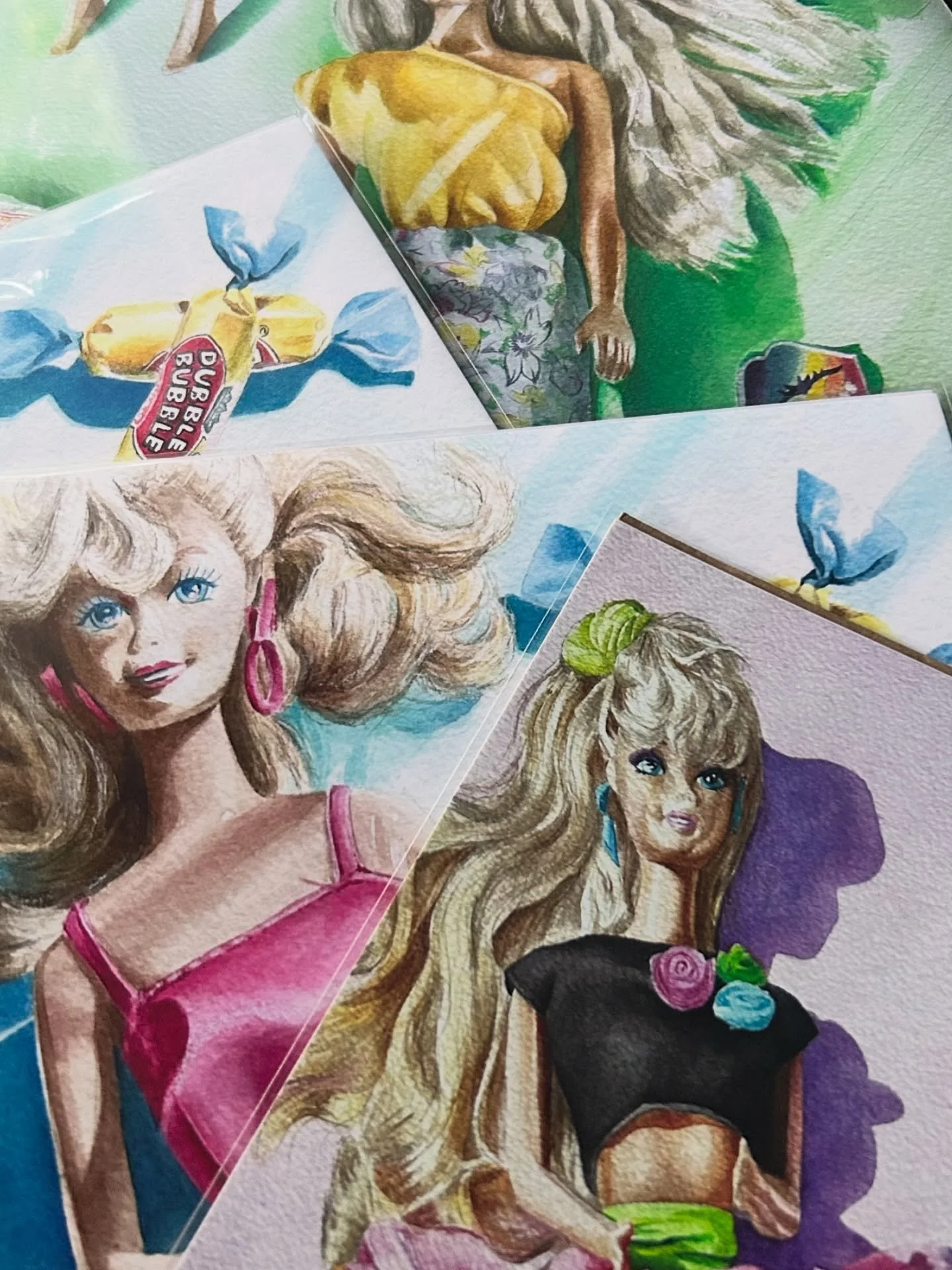 The Sunday morning feeling when all of last week&rsquo;s sale orders are packed and ready to be shipped tomorrow. 

Barbie was for sure where my obsession with fashion began. Now she&rsquo;s a staple in my art and these prints are almost sold out. Li