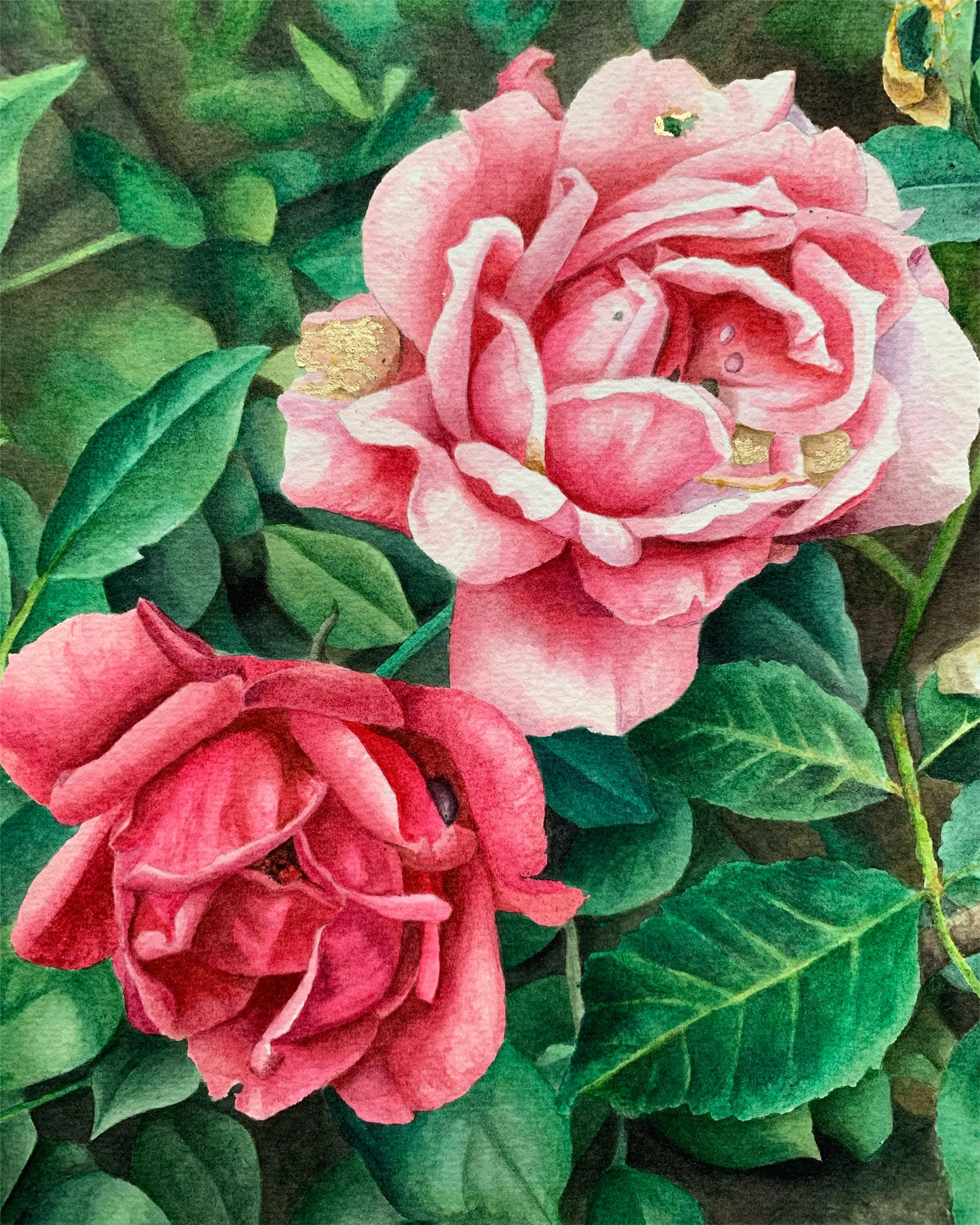 "BECAUSE I HAD TWO" 9X12  ORIGINAL WATERCOLOR