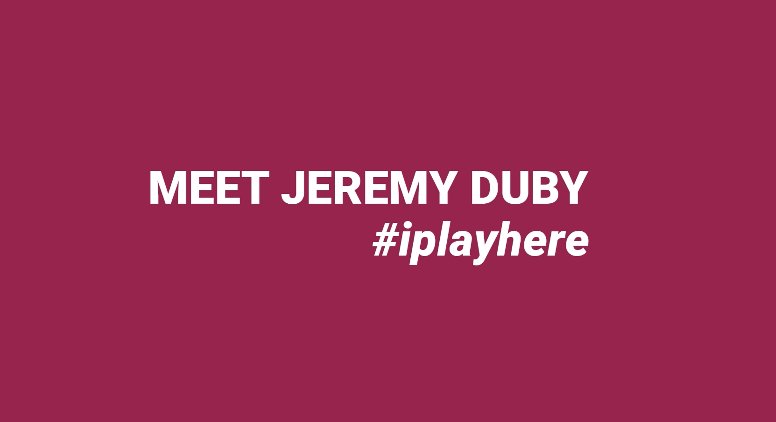 Meet Jeremy!