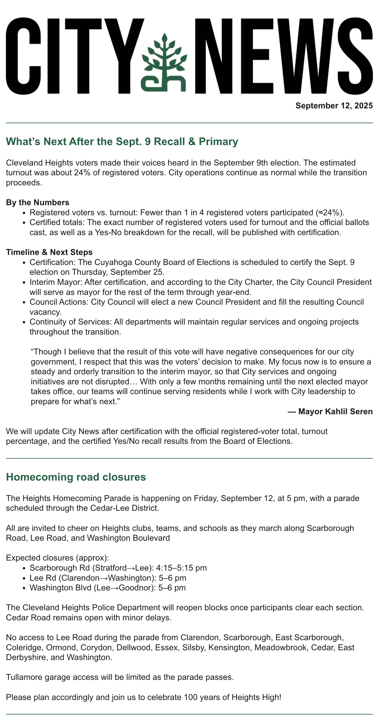 Cleveland Heights public information work