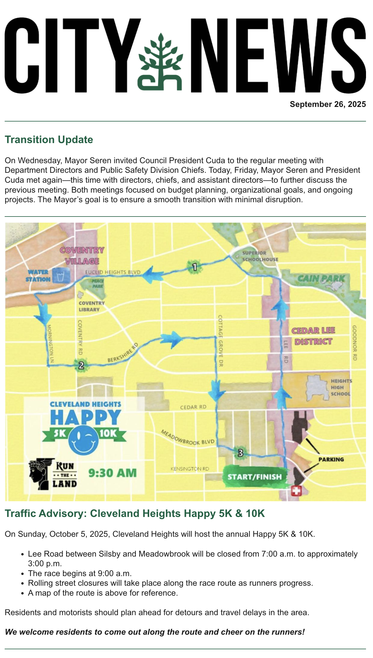 Cleveland Heights public update system