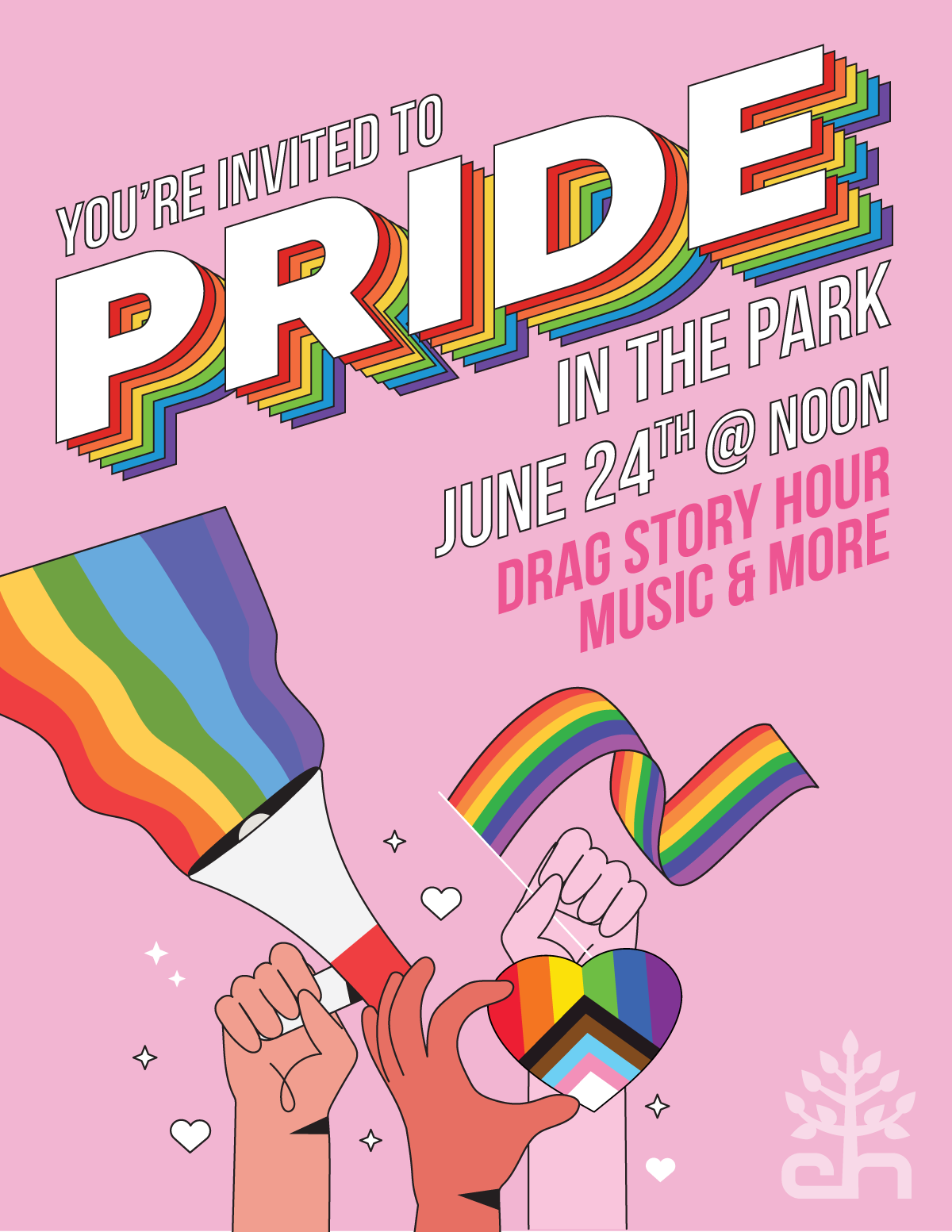 Pride in the Park event poster