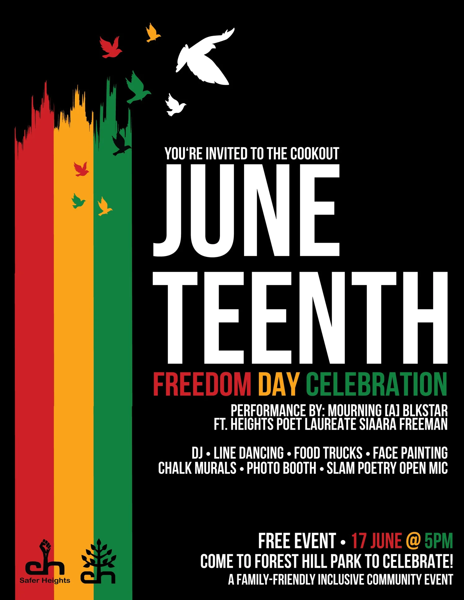 Cleveland Heights Juneteenth event flyer