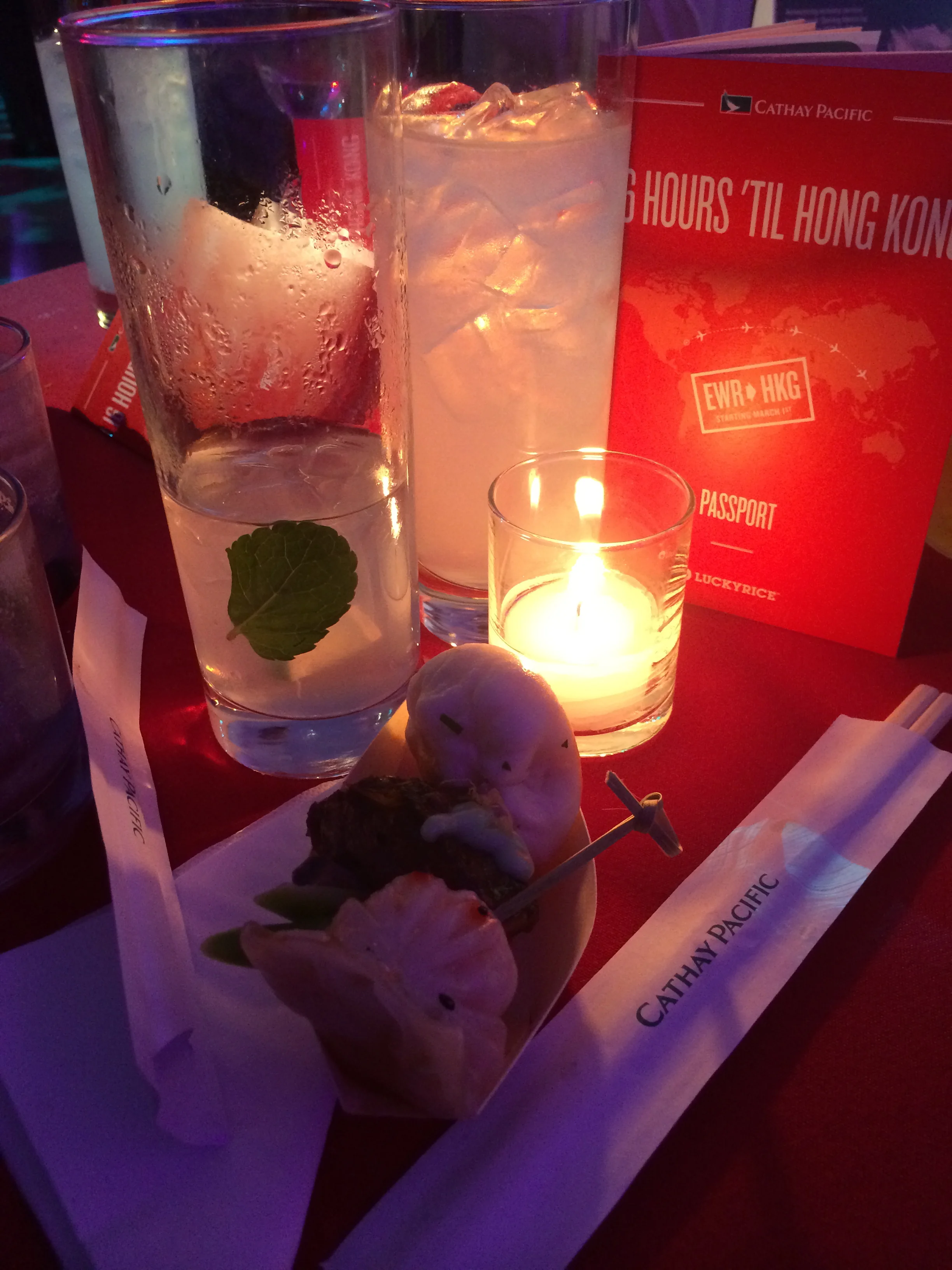With some culinary delights from the event.