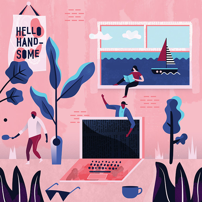 sofia varano illustration my new office office illustration