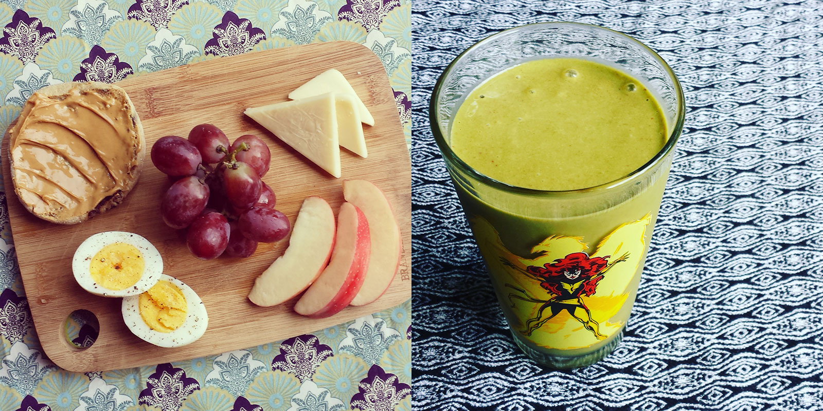 Lots of protein. Lots of smoothies.