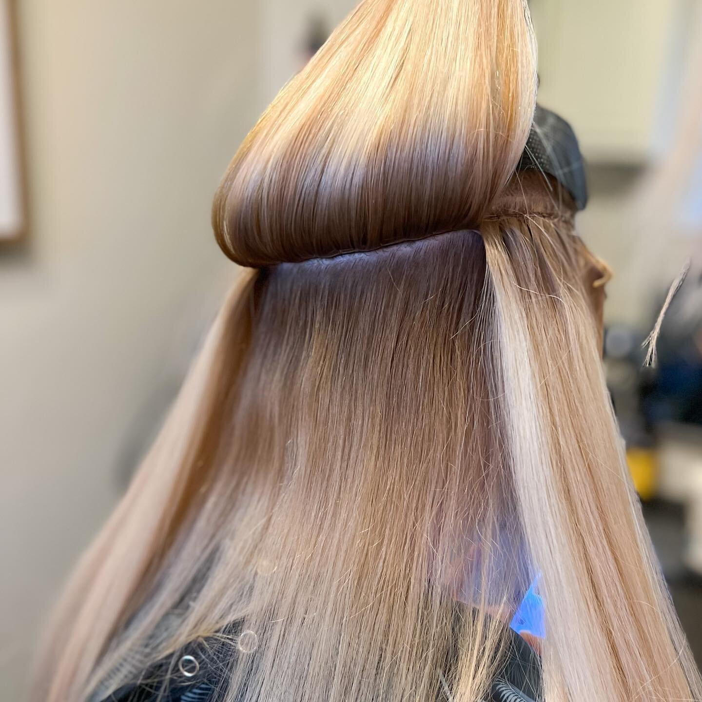 My goal is always for your extensions to be as undetectable and natural as possible. There are lots of factors in personalizing your extension design. This hidden bead method is one that can be helpful for fine hair clients to keep things discreet ar