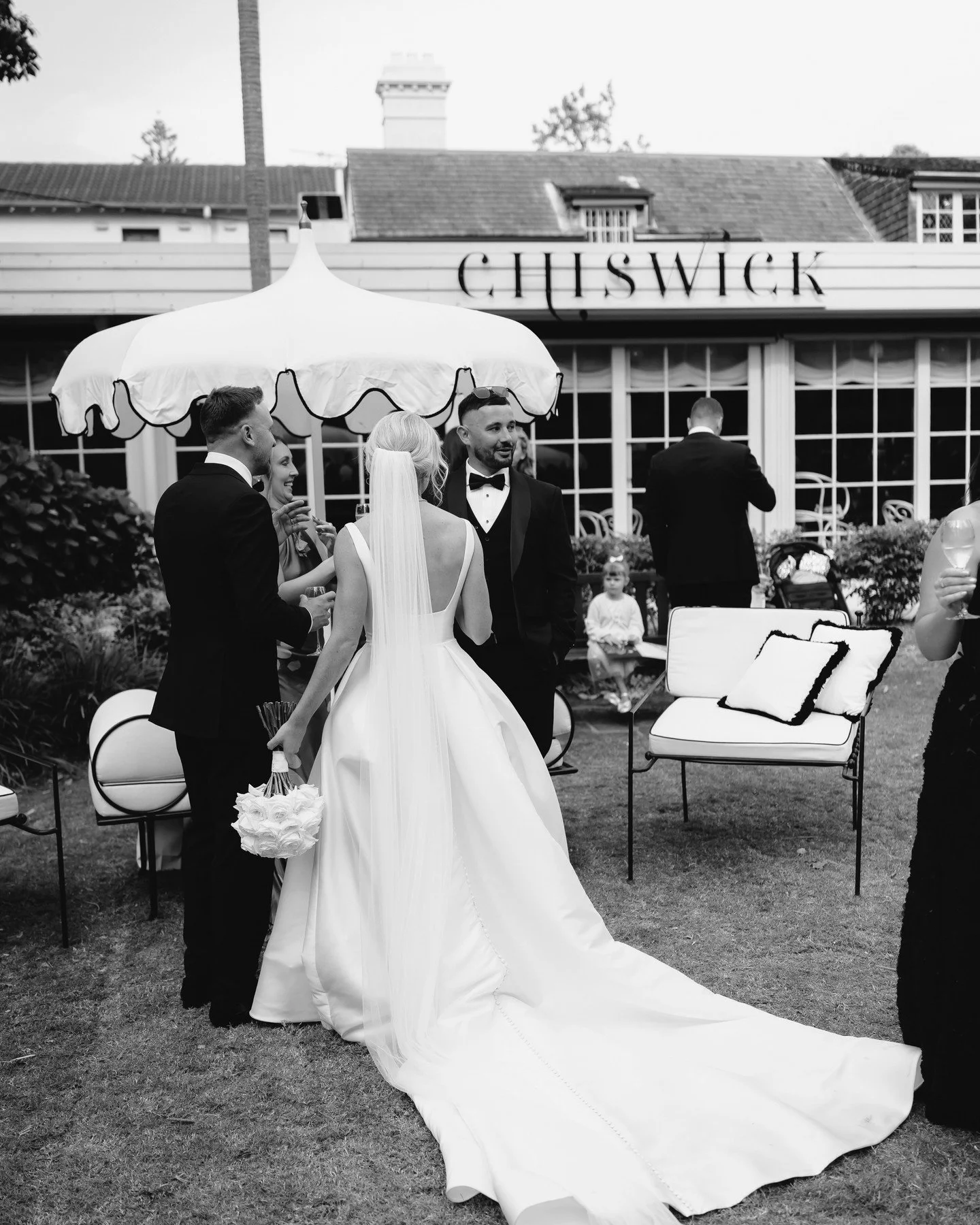 Jess &amp; Jack, Chiswick, Sydney.⁠
⁠
⁠
bride @jessica_jefferies | groom @jack.wilkinson.26 | venue @chiswickwoollahra | dress @theivorybridalroom | makeup @helenmakeupartist | hair @ridellhair | florist @whitehouseflowers | signage @numbernine.desig