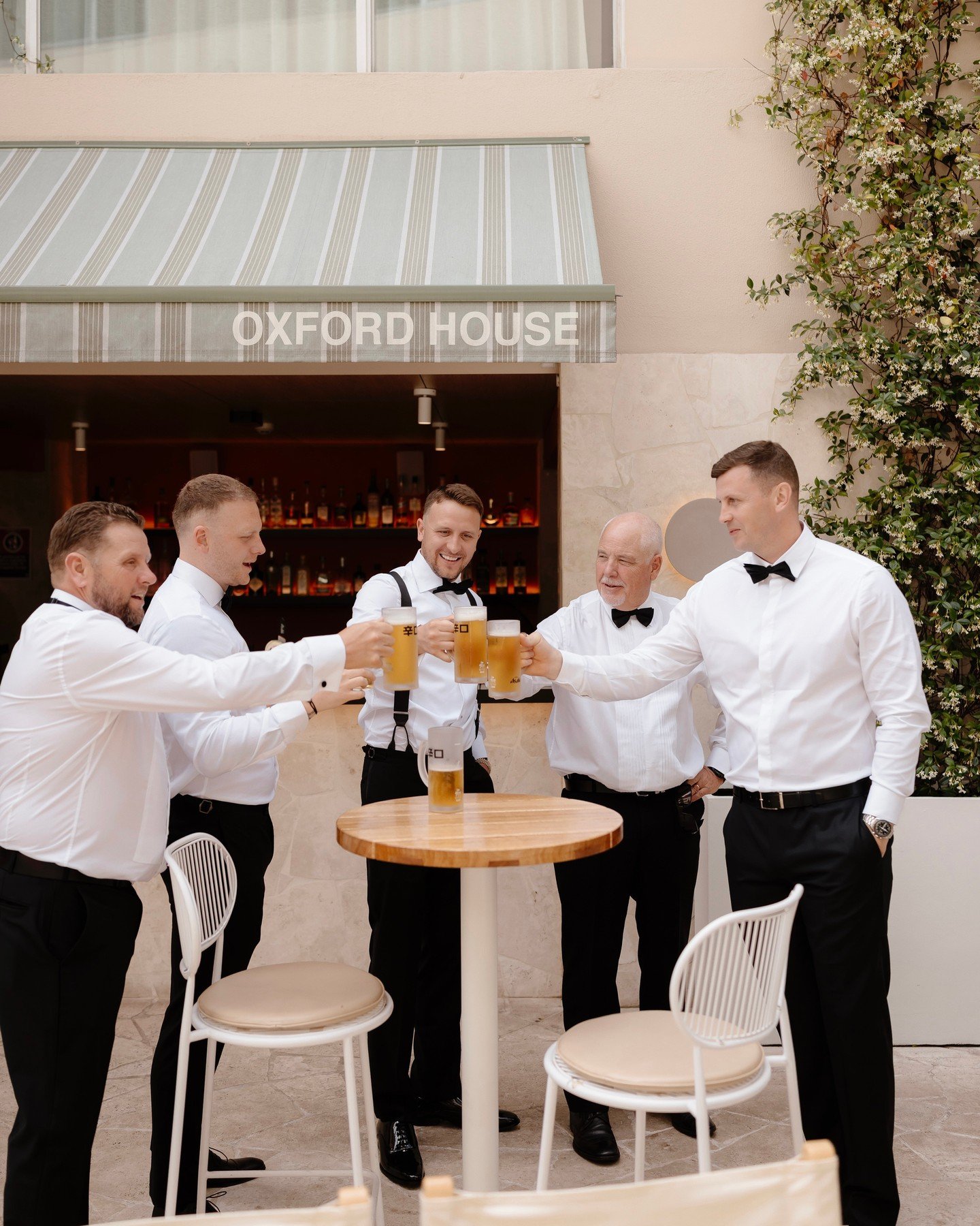Jack &amp; his groomsmen, Oxford House, Sydney. ⁠
⁠
@jack.wilkinson.26⁠
@_oxfordhouse_ venue ⁠
⁠
⁠
⁠
⁠
⁠
#luxurywedding #editorialwedding #fineartwedding #modernwedding #highendwedding #bespokewedding #timelesswedding #refinedwedding #elegantwedding 