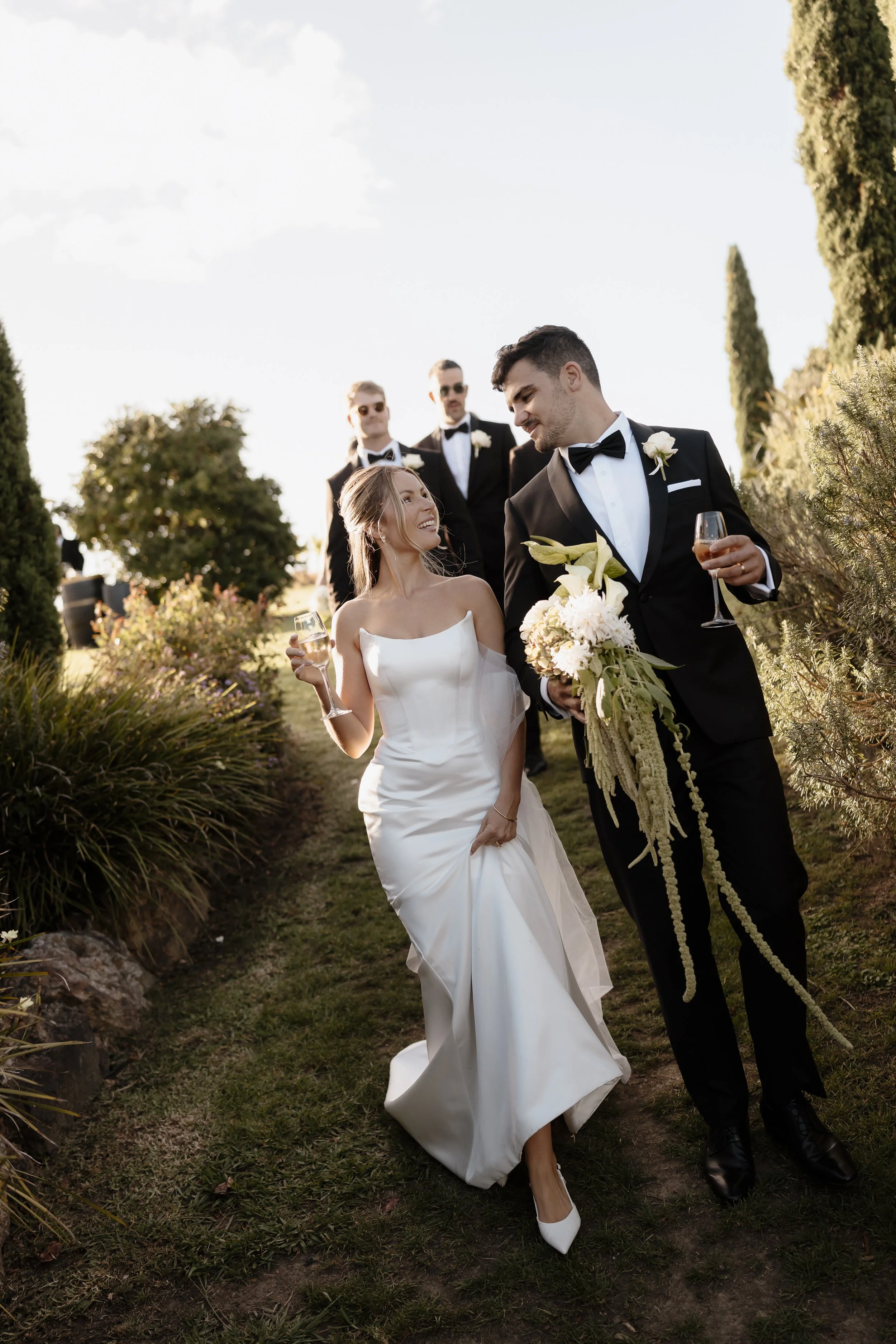 Tantalus Estate, Waiheke Wedding Bride & Groom
