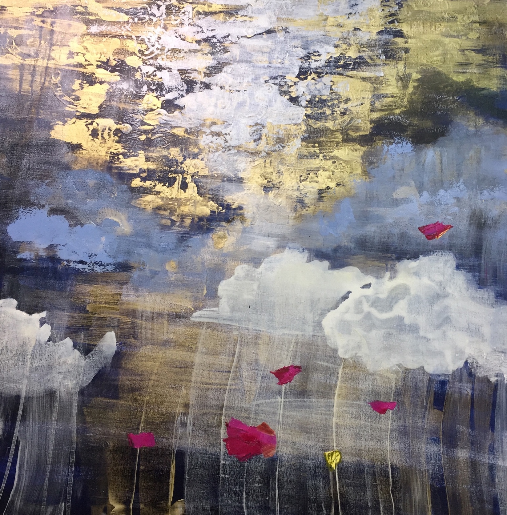 Sleeping in Summer 120x120 oil and acrylic on canvas