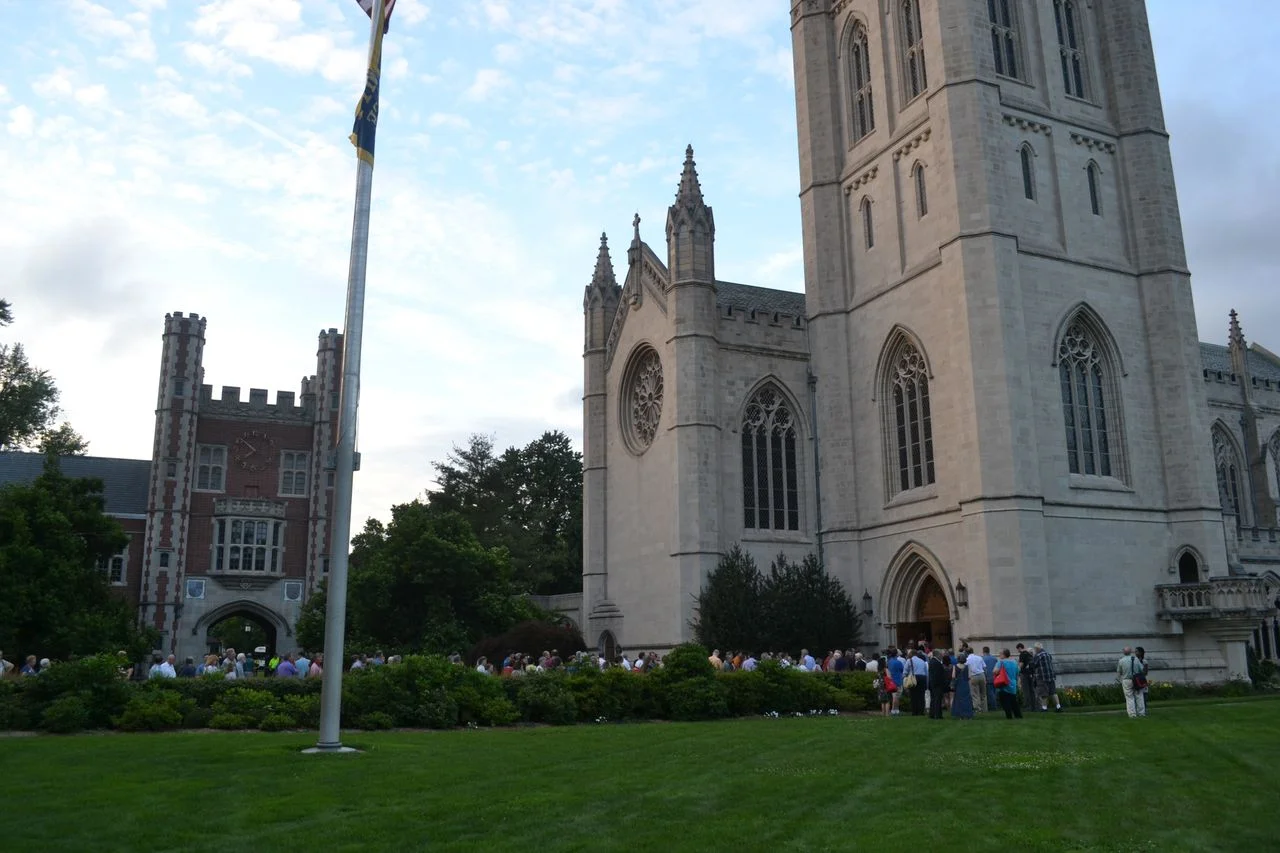 The line stretched well down the Upper Long Walk.