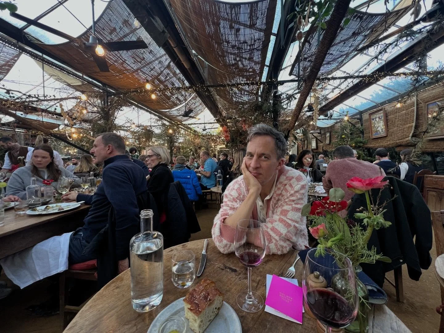 1. Today I&rsquo;ve been with this guy for 20years so we went to @petershamnurseries for lunch. His review &lsquo;I could see @emtage here. In a cravat&rsquo;. Which of course is the highest praise for any establishment.
2. Spiced Persimmon and Burra