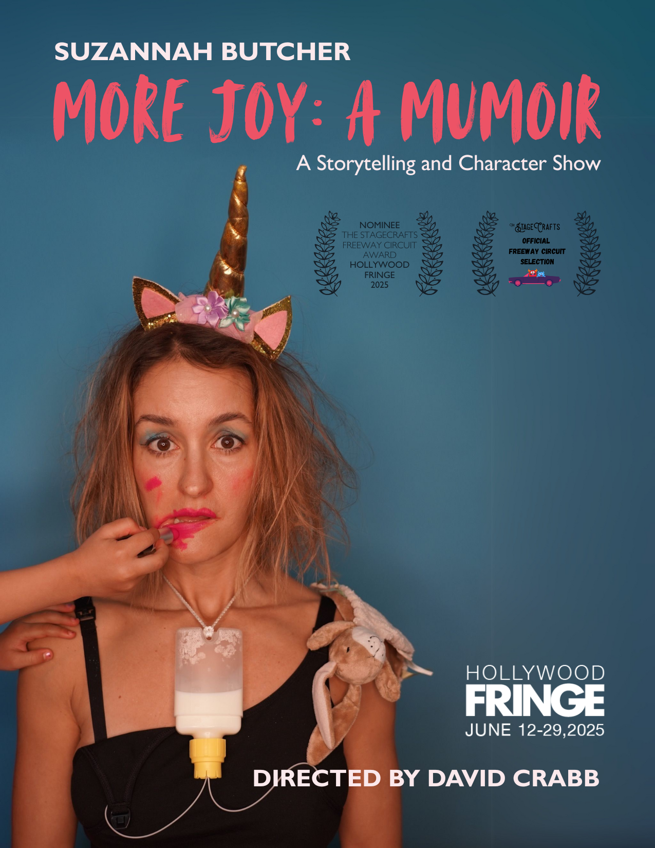 More Joy A Mumoir Hollywood Fringe solo show poster