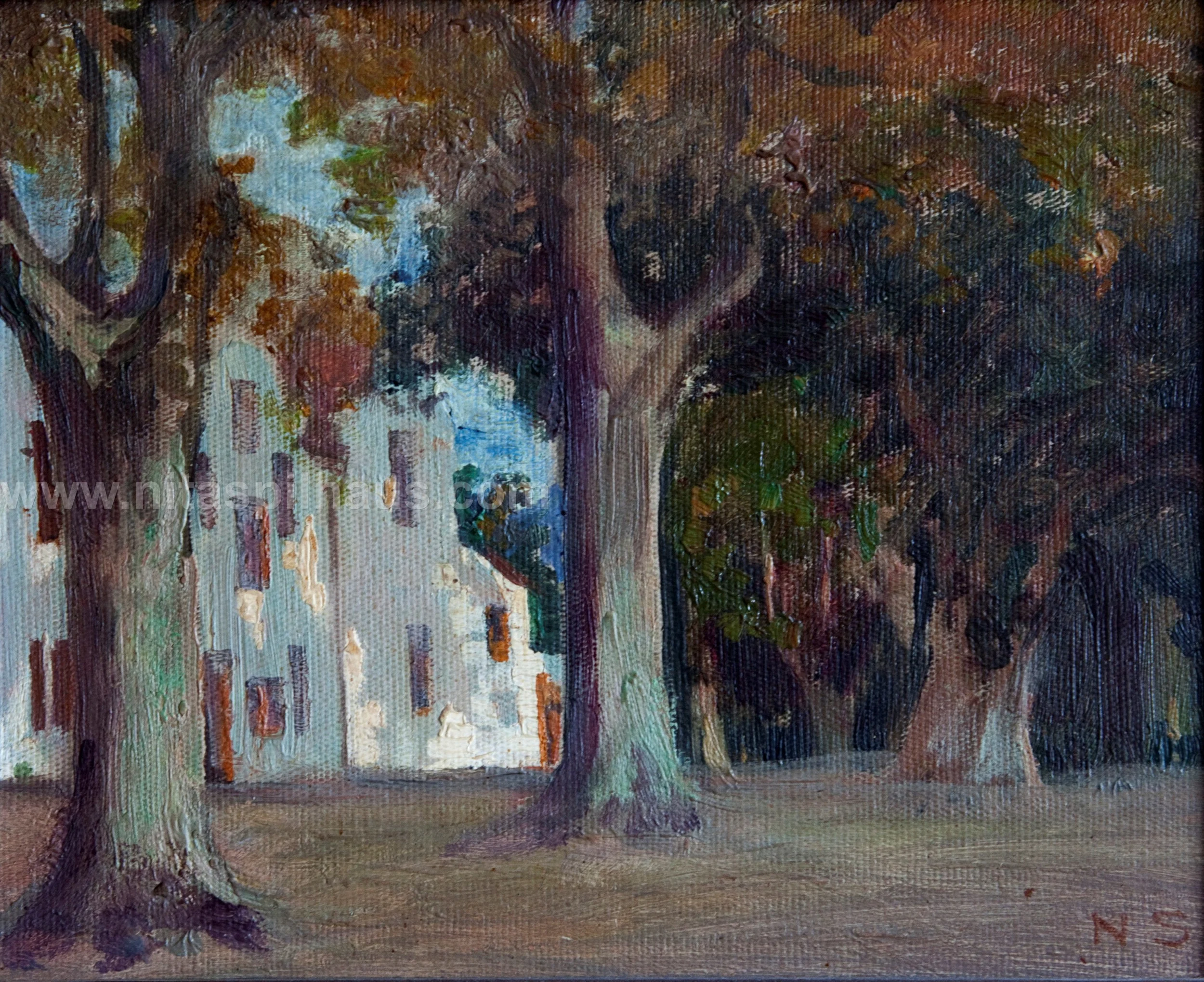 Hohenort, Oil on board, 18.8 x 23 Collector 2