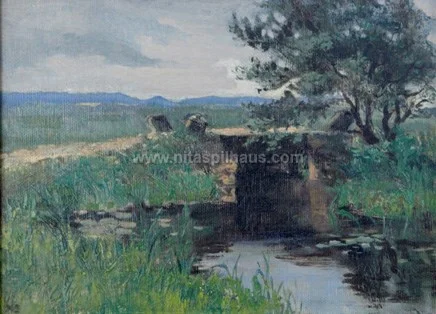 Bridge, Oil on canvas 24 x 32 Collector 14