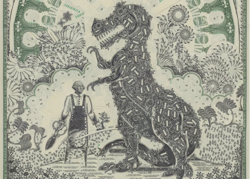   Leaves pictured on the dollar bill grow into full plants. The refulgence and abundance of plant growth relates to the opulence of wealth. I like flowers, they look cool. And animals are often pretty, delicious, or like money fictitious.  