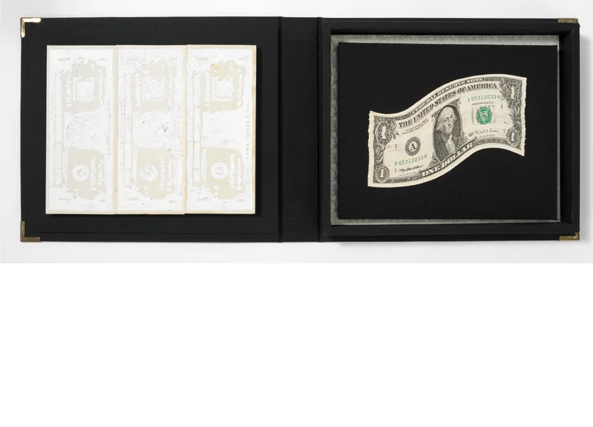   Soft Money My third cut up dollar bill  