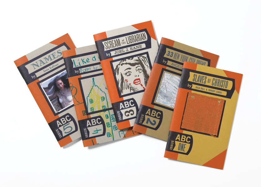   "ABC... Another Booklyn Chapbook" Series volume one, designed and edited for  The Booklyn Artists Alliance.  Winner  AIGA 50 Books/50 Covers.   