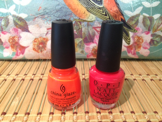 Cajun Shrimp (coral) match with a bright orange!