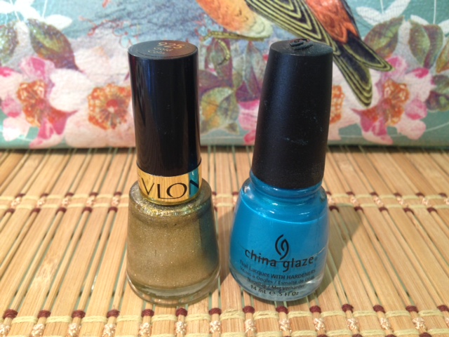 My last favorite look...Metallic gold or silver on fingers and something crazy like blue on toes.