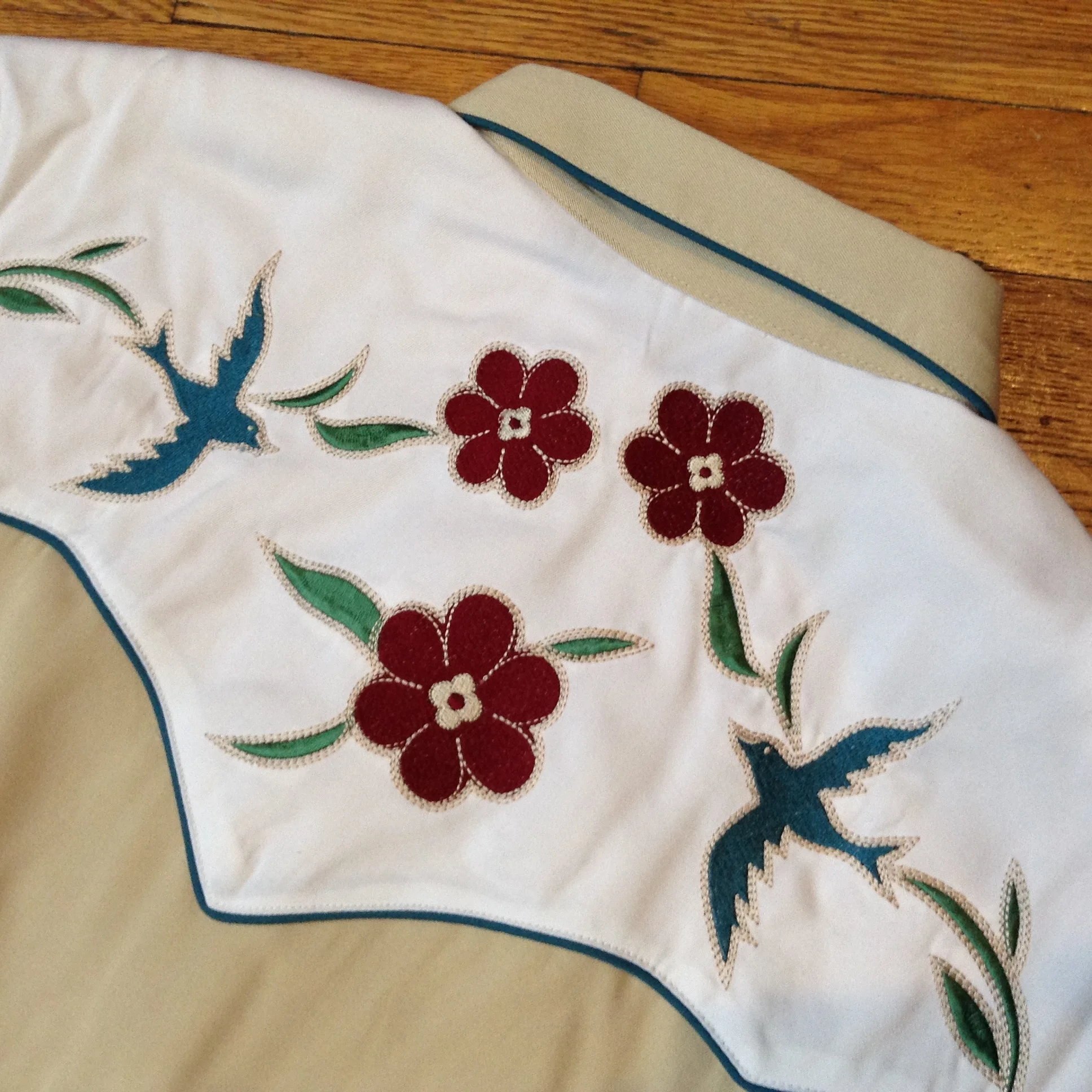 Bluebirds and Flowers Shirt