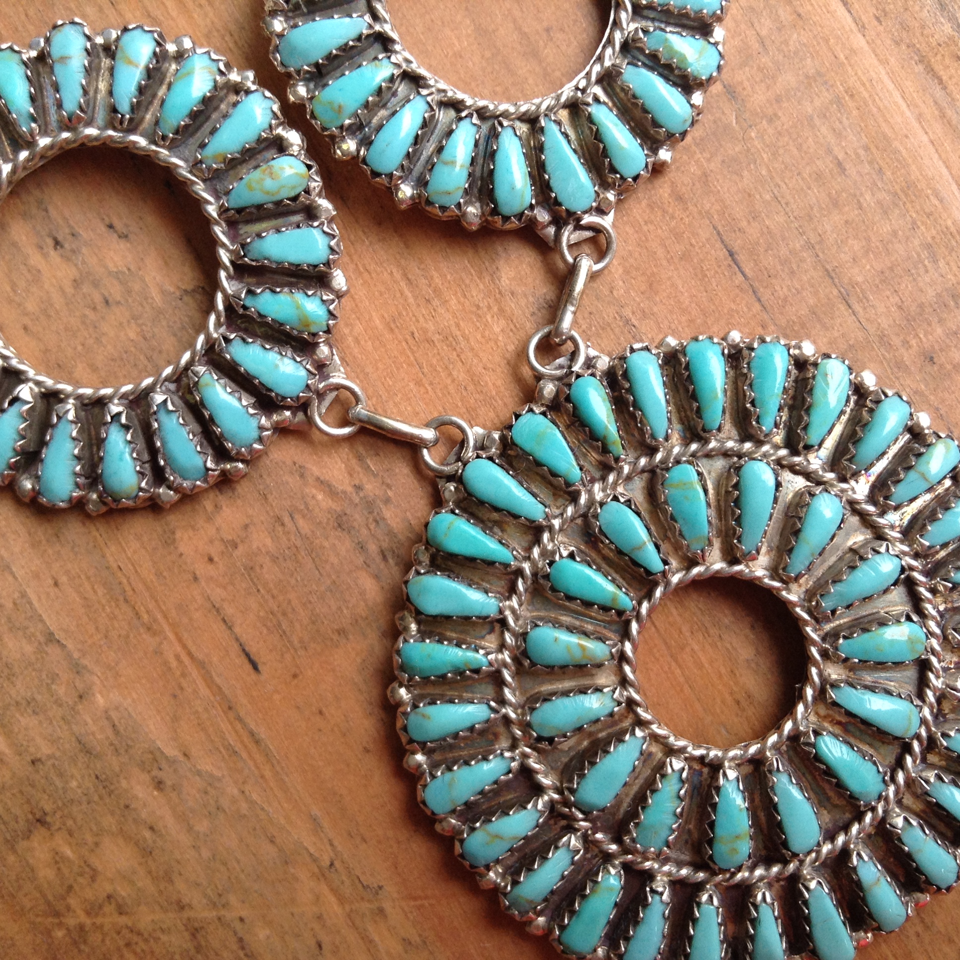 Petit Point Zuni Necklace and Earring Set