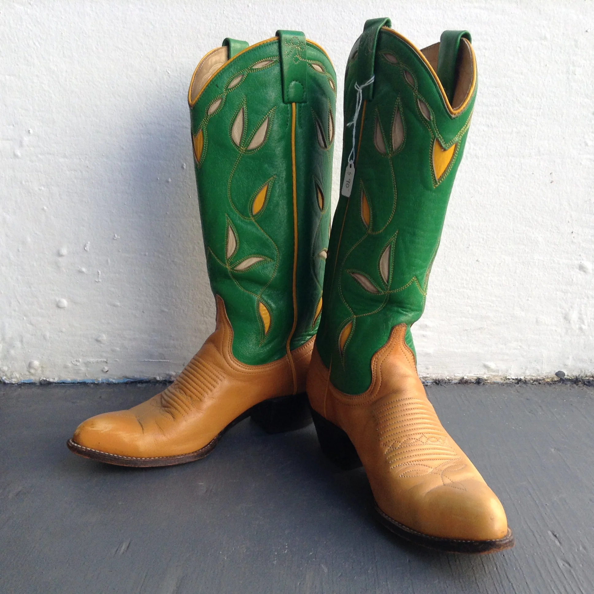 Spring Green Cowgirl Boots