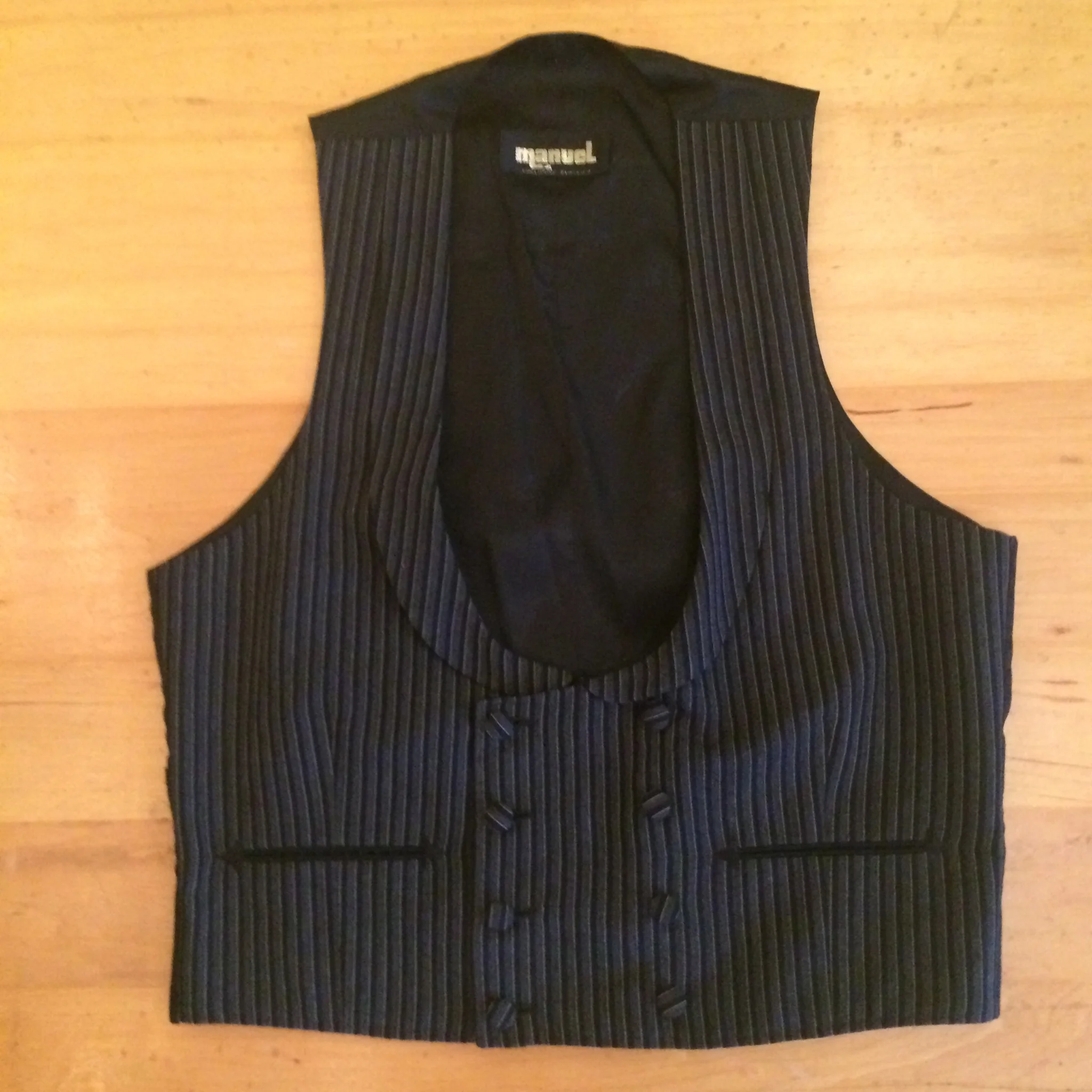 Manuel Gamblers Stripe Western Vest