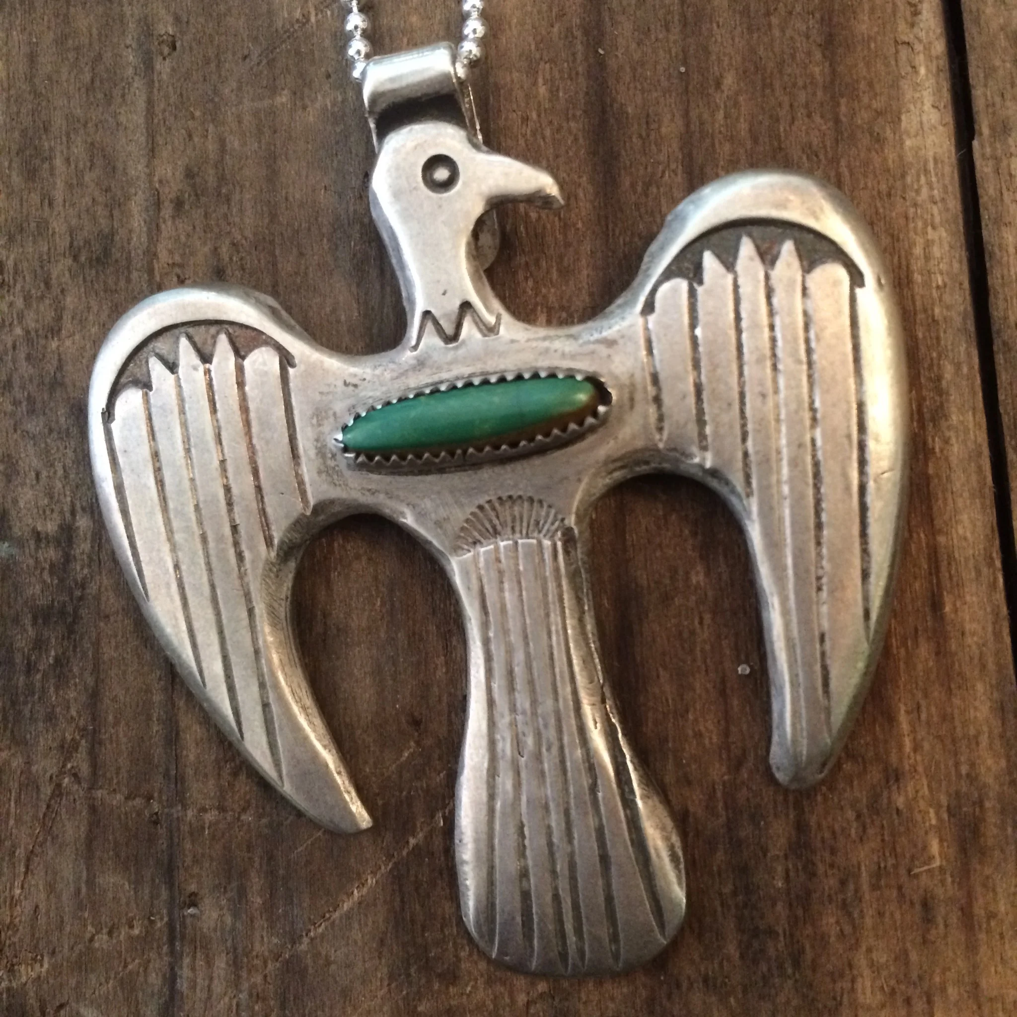 Sandcast Thunderbird Pendant