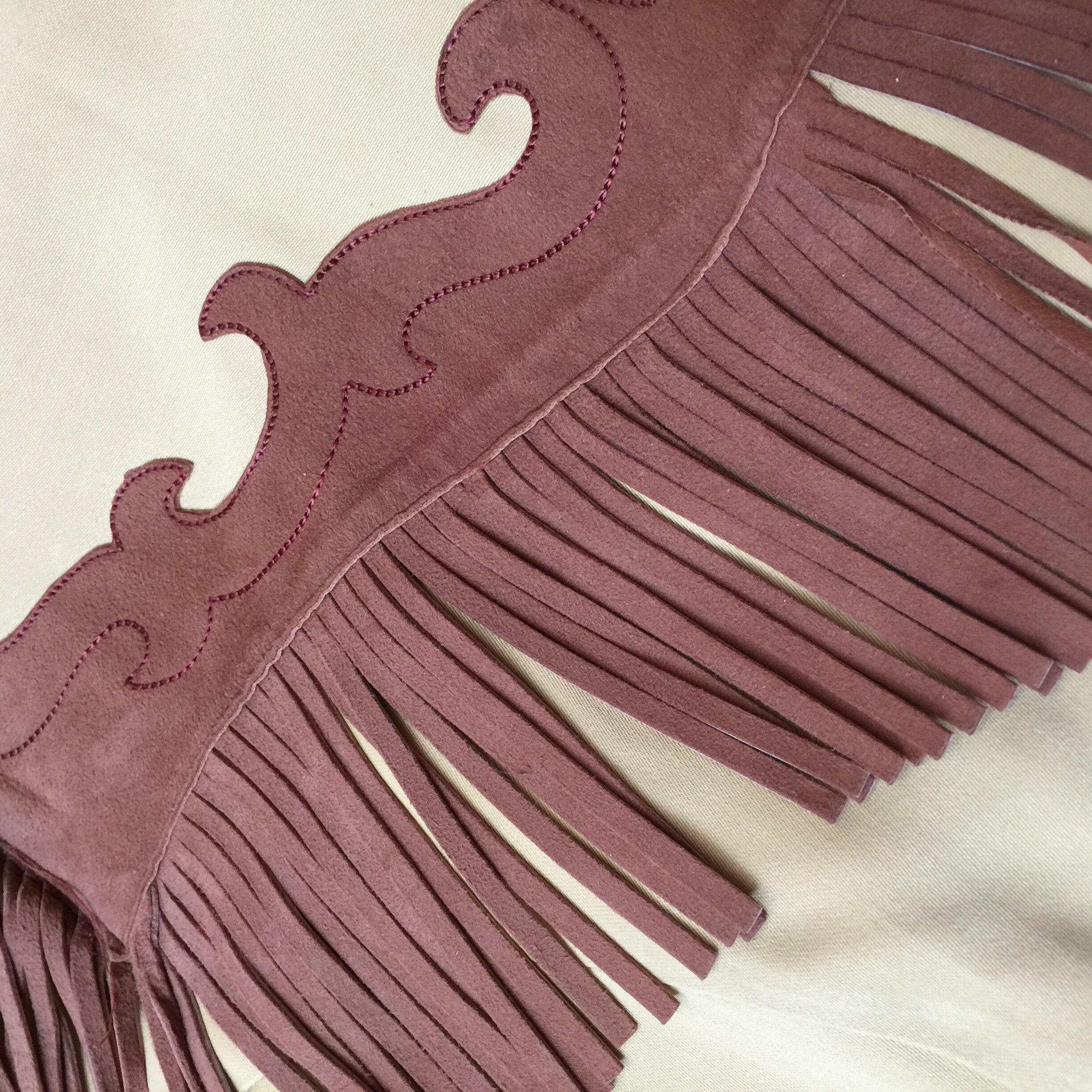 Hillbilly Western Shirt with Leather Fringe
